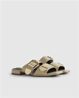 River Island Womens Sandals Beige Buckled Flat Open Toe Flat Summer Shoes