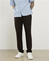 River Island Mens Trousers Brown Slim Fit Stretch Textured Zipped Pants Bottoms - 28 Short Regular