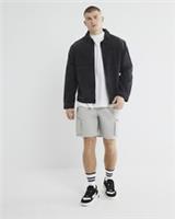 River Island Mens Shorts Grey Nylon Cargo Elasticated Drawstring Bottoms - M Regular