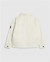 River Island Boys Shacket White Long Sleeve Collared Zipped Outerwear Top
