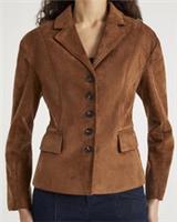 River Island Womens Blazer Brown Faux Suede Fitted Collared Outerwear Top - 8 Regular
