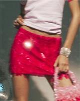 River Island Womens Mini Skirt Pink Square Sequin Detail Side Zip Bottom - 18 Regular