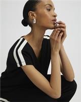 River Island Womens Tank Top Black Shoulder Tape Detail V-Neck Sleeveless - S Regular