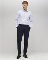 River Island Mens Shirt Blue Slim Fit Stripe Long Sleeve Collared Button - M Regular
