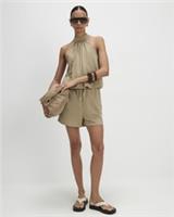 River Island Womens Shorts Khaki Drawstring Pockets Pants Bottoms Casual - XL Regular