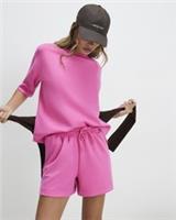 River Island Womens Shorts Pink Premium Drawstring Waist Pockets Pants Bottoms - M Regular