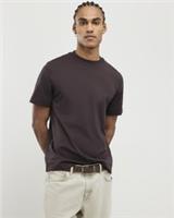 River Island Mens T-Shirt Brown Regular Fit Cotton Midweight Short Sleeves - XL Regular