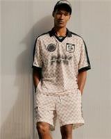 River Island Mens Shorts Pink Pony Check Mesh Drawstring Waist Pockets Pants - M Regular