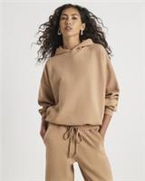 River Island Womens Hoodie Beige Embellished Hotfix Long Sleeve Sweatshirt - S Regular