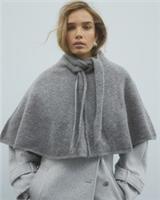 River Island Womens Cape Grey Knitted Sleeveless Tie Detail Round Neck Top - One Size Regular