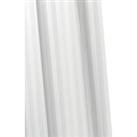 Croydex Woven Stripe Shower Curtain - White