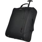 5 Cities Lightweight 21 Cabin Bag with Wheels - Black