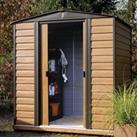 Rowlinson Woodvale 10ft x 6ft Metal Apex Garden Shed