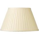 Village At Home 10 Knife Pleated Drum Lampshade - French Cream