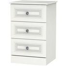 Welcome Furniture Ready Assembled Otega 3-Drawer Bedside Table - White