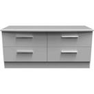 Welcome Furniture Ready Assembled Fourisse 4-Drawer Midi Chest of Drawers - Grey