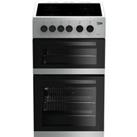 Beko KDC5422AS Double Oven 91L Electric Cooker - Silver