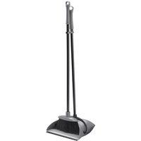 Addis Long-Handled Dustpan and Brush, Grey