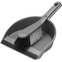 Addis Soft Brush Dustpan Set, Grey