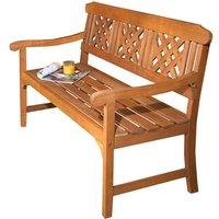 Robert Dyas 3-Seater Garden Fence Bench, Brown