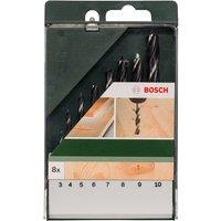 Bosch 8-Piece Wood Drill Bits Set