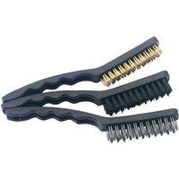 Draper 3 Piece Brush Set, Blue