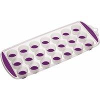 Kitchen Craft Colourworks Purple Pop Out Flexible Ice Cube Tray, Purple
