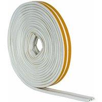 Stormguard 'P' Profile Rubber Draught Seal - 5m, White, White
