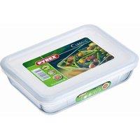 Pyrex Glass Dish with Plastic Lid - 0.8L