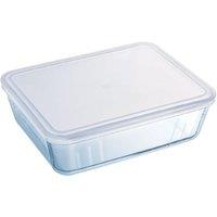 Pyrex Glass Dish with Plastic Lid - 2.6L