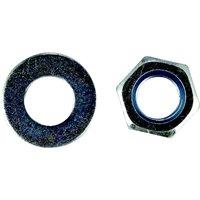 Select Hardware Hexagon Nuts & Washers Bright Zinc Plated M10 (5+5 Pack)