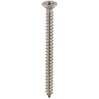 Select Hardware Cross Recessed Countersunk Woodscrews Steel Hardened Twin Thread Bright Zinc Plated 1/2"X No.4 (60 Pack)