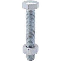 Select Hardware Hexagon Nuts & Bolts Bright Zinc Plated M8X25mm (6 Pack)