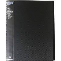 Ryman Easy view Display Book A4 - 40 Pockets, Black