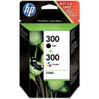 HP Hewlett-Packard 300 Black and Tri-Colour Inkjet Cartridges - Pack of 2