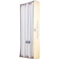 Price's Candles Prices Tapered Dinner Candles - Pack of 10, White, White