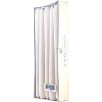 Price's Candles Prices Tapered Dinner Candles - Pack of 10, Ivory, White