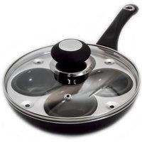 Robert Dyas Aluminium Egg Poacher, Black