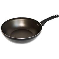 Robert Dyas Aluminium Stir Fry Pan without Lid - 28cm, Black
