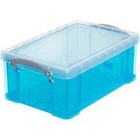 Really Useful 9L Plastic Storage Box - Bright Blue, Blue