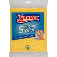 Spontex Sponge Cloths - 5 Pack