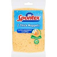 Spontex Thick Moppets 2 pack, Multi