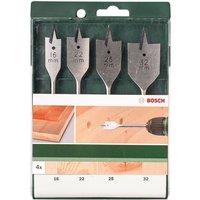 Bosch 4 Piece Flat Wood Drill Bit Set