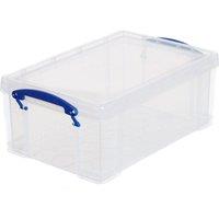 Really Useful 9L Plastic Storage Box - Clear, Clear