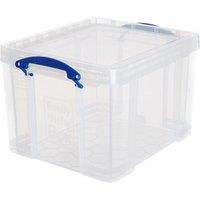 Really Useful 35L Plastic Storage Box - Clear, Clear
