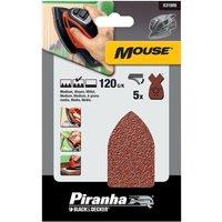 Black & Decker Mouse Sanding Sheets - Pack of 5, 120g