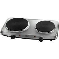 Russell Hobbs 15199 2 Plate Mini 2250W Electric Hob - Stainless Steel, Silver