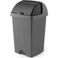 Addis 25L Roll Top Bin - Metallic, Grey