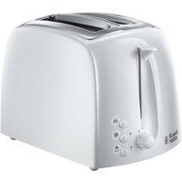 Russell Hobbs 21640 Textures 2 Slice Wide Slot Plastic Toaster - White, White