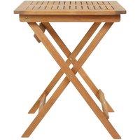 Charles Bentley Wooden Square Foldable Patio Table, Brown